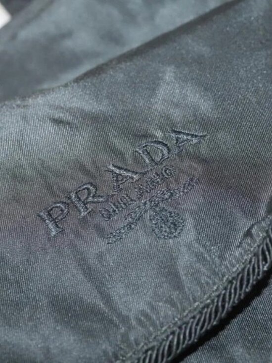 PRADA Backpack Nylon Black Gold Auth 172266 main image 2
